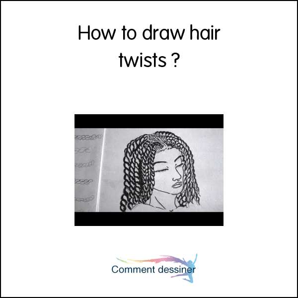 How to draw hair twists